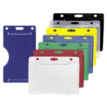 Brady People Id 1840-8112 Holders & Clips Brady Open Face Card Holder - 2.62" X 3.62" - Plastic - Blue 1840-8112 18408112 